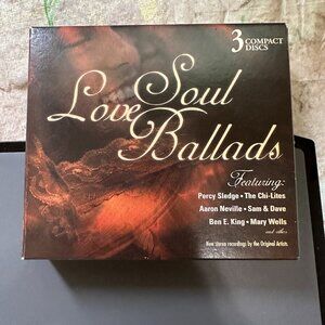 Soul Love Ballads 3 Disc Set Box Set 30 Songs Various Artists